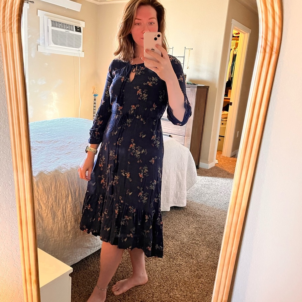 Floral Navy Dress